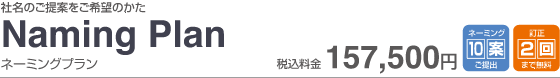 Naming Plan 税込157,500円